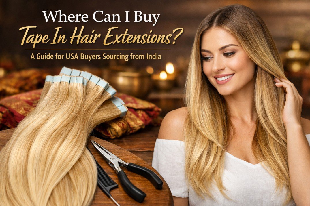 Where Can I Buy Tape In Hair Extensions? A Guide for USA Buyers Sourcing from India